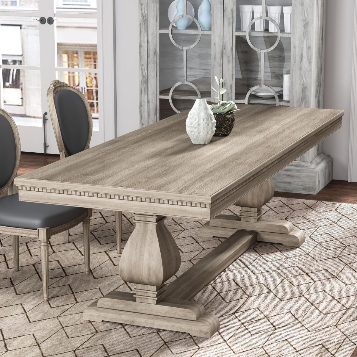 Industrial Solid Wood Dining Table Rectangle Kitchen Table with Trestle Base Clearhalo ' dining_table' 'Dining Tables & Seating' 'Dining Tables' 'furn' 'furn_dining_table' 'Furniture' 'furniture_dining_table' 'Kitchen & Dining Furniture' 'kitchen&dining_furn' 'kitchen' 'kitchen_dining_table' 1200x1200_da53e42e-c818-4f3e-8378-dd5616dc66db