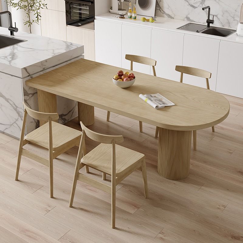 Irregular Shape Pine Wood Table for Restaurant Nature Island Table with 3 Legs Clearhalo 'Dining Tables & Seating' 'Dining Tables' 'dining_table' 'furn' 'furn_dining_table' 'Furniture' 'furniture_dining_table' 'Kitchen & Dining Furniture' 'kitchen' 'kitchen_dining_table' 1200x1200_da57a53f-5243-4c2d-a86f-55f3d0b96bfa