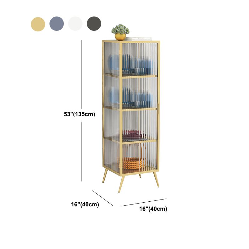 リビングルーム用のモダンな収納キャビネットガラスドアディスプレイキャビネット