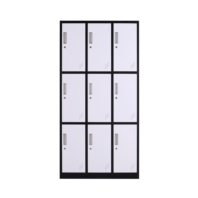 Zeitgenössischer Schrank mit Scharnier -Türen Metall Matte Finish Badezimmer Lagerschrank