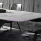 Metal Contemporary Rectangular Dining Table Sintered Stone Table for Dining Room Clearhalo ' dining_table' 'Dining Tables & Seating' 'Dining Tables' 'Furniture' 'furniture_dining_table' 'Kitchen & Dining Furniture' 'kitchen&dining_furn' 'kitchen' 'kitchen_dining_table' 1200x1200_da5a2251-8ec6-4102-8c9f-d53297c25b63