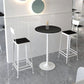 Set di altezza da banco interno moderna 1/2/3 pezzi set da pranzo per pub in pietra rotonda