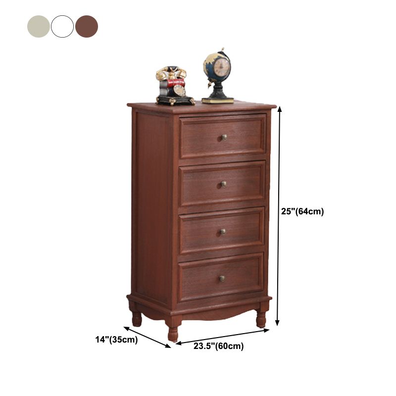 Rectangle Accent Chest with Drawers 13.77" Wide Wood Chest Contemporary