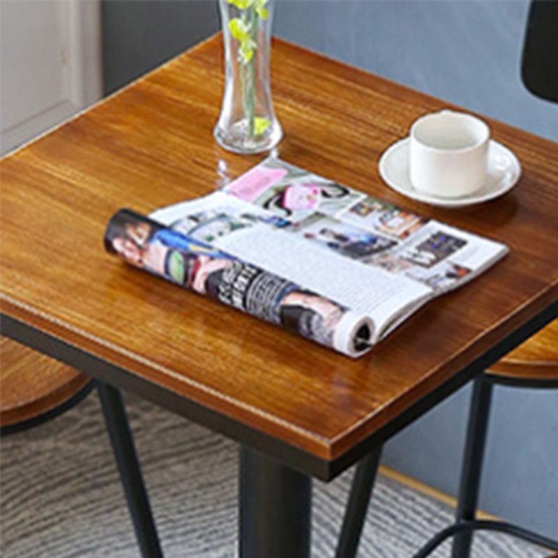 Tavolo da pub in legno massiccio altezza barra rotonda tavolo da bar moderno per interno