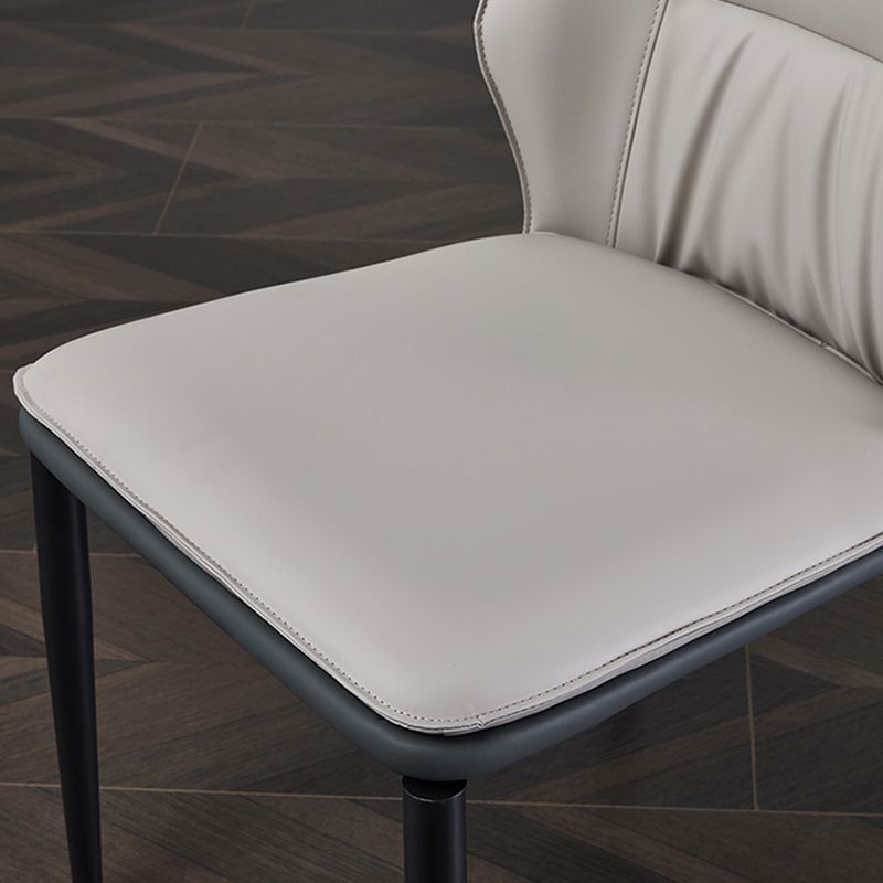 Industrial Dining Room Side Chair Metal Legs Wingback Chairs Clearhalo 'Dining Chairs' 'Dining Tables & Seating' 'dining_chair' 'furn' 'furn_dining_chair' 'Furniture' 'Kitchen & Dining Furniture' 1200x1200_da5ef90b-fe87-42a9-ad81-162784c1a6f8