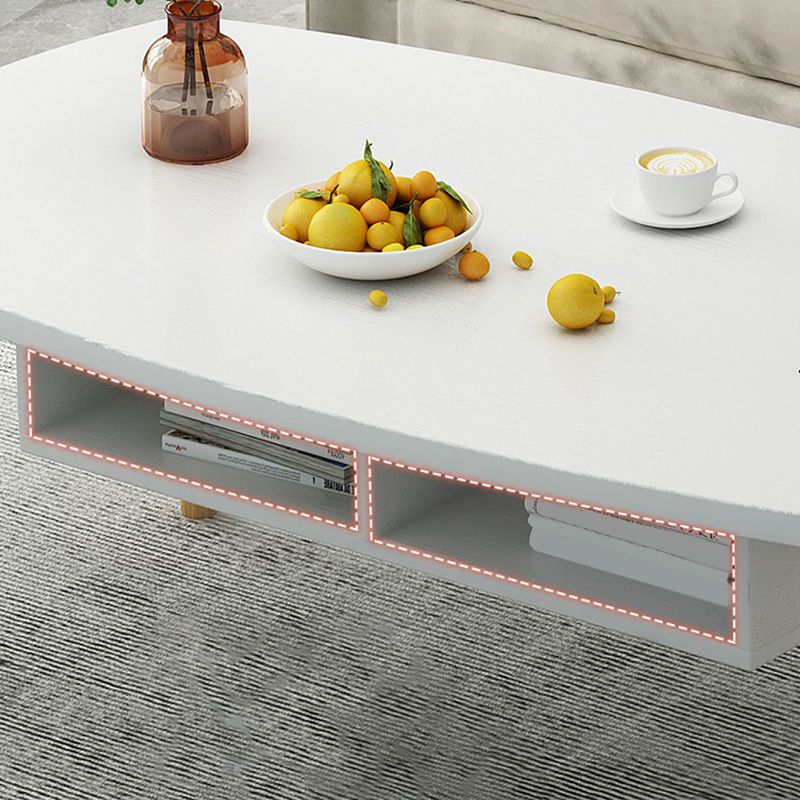 4 Legs Wood Coffee Table Set Bedroom Coffee Table with Storage Clearhalo 'Coffee & Accent Tables' 'Coffee Tables' 'coffee_tables' 'furn' 'furn_coffee_tables' 'Furniture' 'Living Room Furniture' 1200x1200_da5f1fe0-02de-445e-bd71-8b535c124a8a