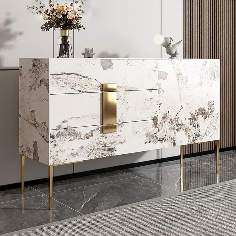 Tavolo da tavolo a buffet glam tavolo di gioia con cassetti per cucina