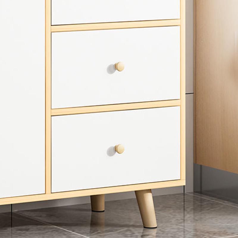 Sideboard di ristoro ingegnerizzato in stile contemporaneo con base in legno massiccio