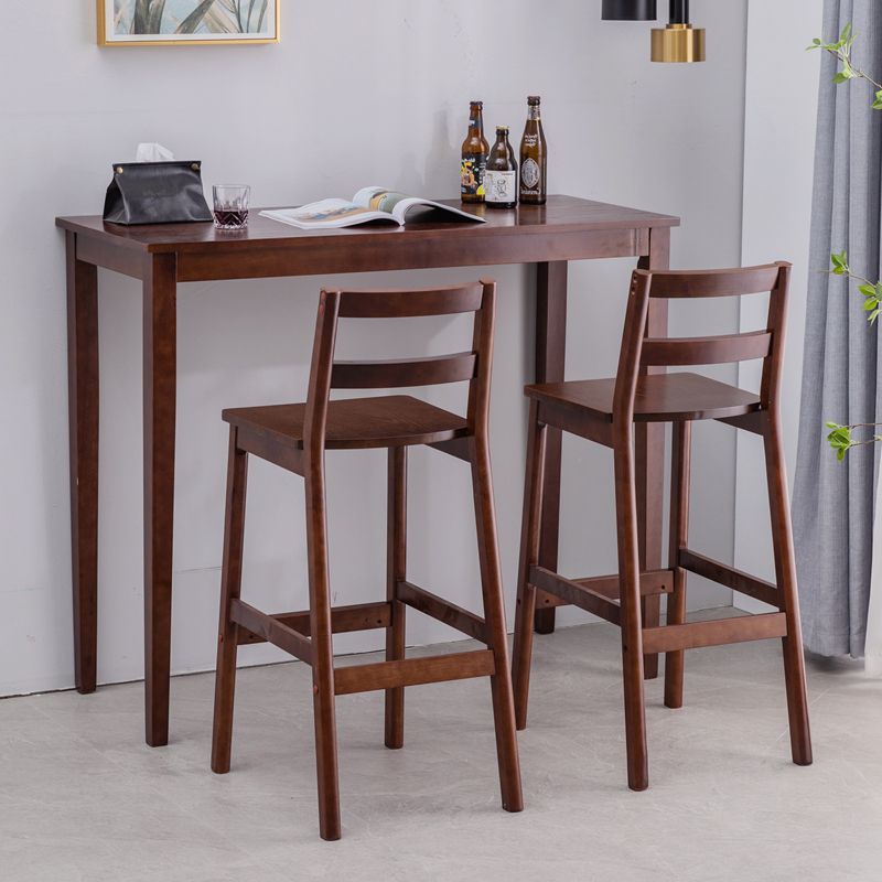 Traditional Rectangle Solid Wood Living Room Bar Dining Table Clearhalo 'Bar Furniture' 'Bar Tables' 'bar_tables' 'furn' 'furn_bar_tables' 'Furniture' 'Kitchen & Dining Furniture' 1200x1200_da61ca7b-0dcf-45c1-8ea0-fb01a312cdf6