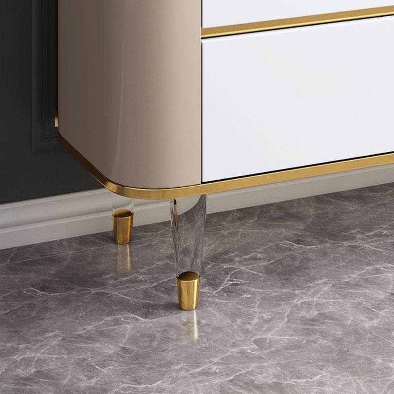 Tavolo da buffet in pietra sinterizzato glam 3 cassetti server da pranzo con 2 porte per soggiorno