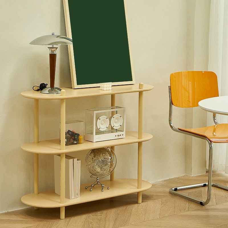 Wood Oval End Table with 4 Legs Base Storage Living Room Corner Table Clearhalo 'Coffee & Accent Tables' 'End & Side Tables' 'end_side_tables' 'furn' 'furn_end_side_tables' 'Furniture' 'Living Room Furniture' 1200x1200_da6367a3-2a75-48b0-8195-42c391e8e186