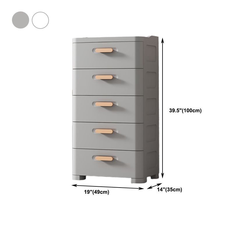 Plastic Chest Contemporary Vertical Storage Chest with Drawers for Bedroom Clearhalo 'Bedroom Furniture' 'Dressers & Chests' 'dressers_chests' 'furn' 'furn_dressers_chests' 'Furniture' 1200x1200_da6553a1-0d42-4700-ba72-9e86a176d567