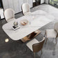 Modern Sintered Stone Top Dining Set Rectangle 1/5/6 Pieces Dining Room Table Set Clearhalo 'Dining Room Sets' 'Dining Tables & Seating' 'dining_room_set' 'furn' 'furn_dining_room_set' 'Furniture' 'furniture_dining_room_set' 'Kitchen & Dining Furniture' 1200x1200_da676c2b-c007-4b6f-847c-a557207b869a