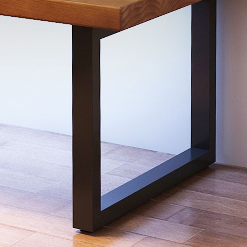 Modern Solid Wood Gaming Desk 29.53" Tall Rectangular Computer Desk with Sled Base