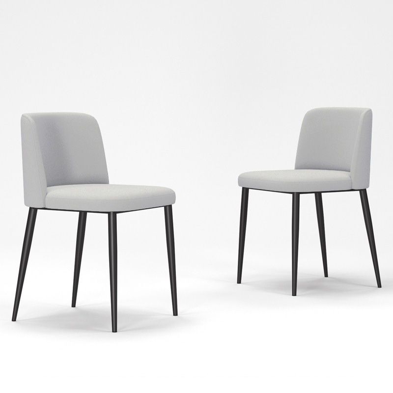 Upholstered Armless Dining Chair Metal Kitchen Dining Side Chair Clearhalo 'Dining Chairs' 'Dining Tables & Seating' 'dining_chair' 'furn' 'furn_dining_chair' 'Furniture' 'Kitchen & Dining Furniture' 1200x1200_da688f27-5896-40ce-9b34-81a6bf02c7ac