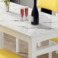 Modern Rectangular Dining Table Wooden Tabletop for Living Room Clearhalo 'Dining Tables & Seating' 'Dining Tables' 'dining_table' 'furn' 'furn_dining_table' 'Furniture' 'Kitchen & Dining Furniture' 1200x1200_da68cae3-bccc-450a-abf1-a31d67f589f8