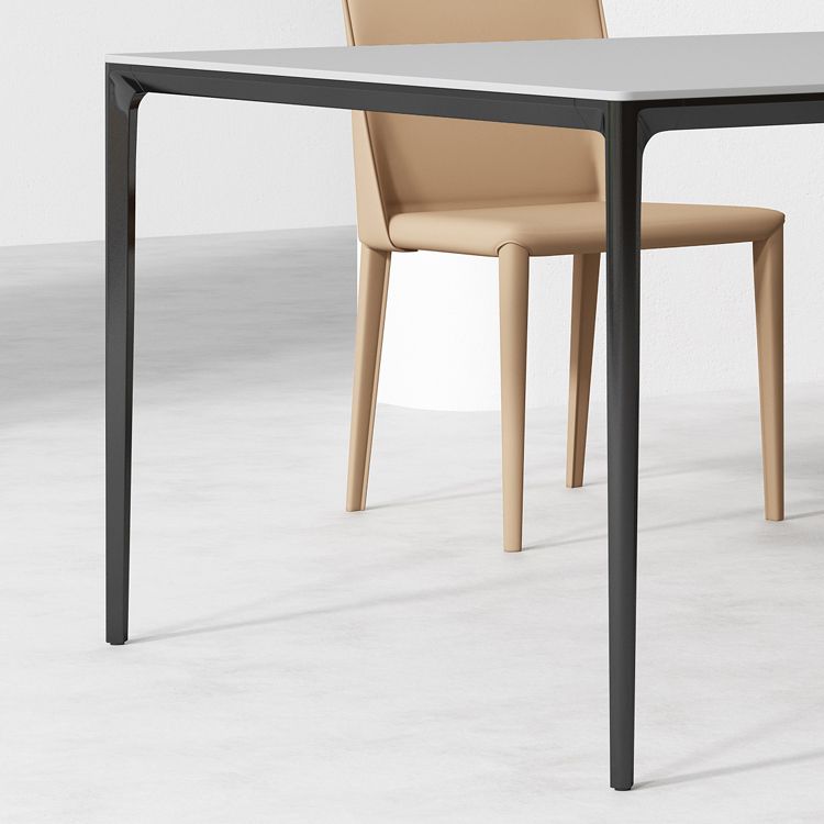 Moderne stenen dinerset 1/2/3/4/5 stukken eettafel ingesteld met stevige rugstoelen