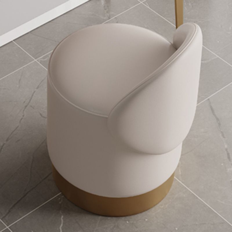 Tavolo da toeletta da toeletta da 2-cadder con trucco in pelle in pelle