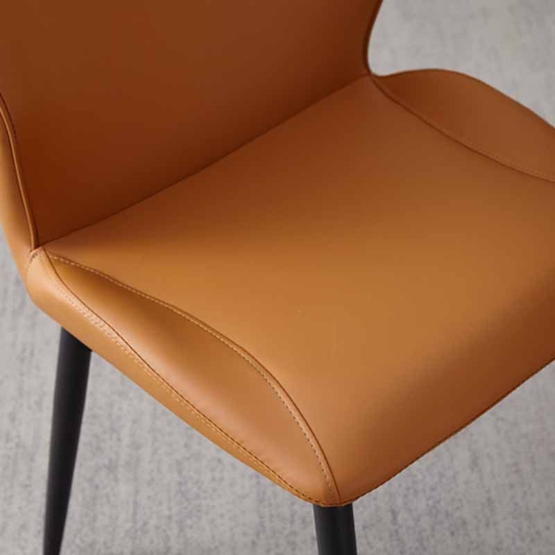 Contemporary Style Dining Chairs Armless Metal Side Wingback Chairs for Kitchen Clearhalo ' kitchen&dining_furn' 'Dining Chairs' 'Dining Tables & Seating' 'dining_chair' 'furn' 'furn_dining_chair' 'Furniture' 'furniture_dining_chair' 'Kitchen & Dining Furniture' 'kitchen' 1200x1200_da6fed60-e16c-4ca3-bad1-486766404d90