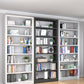 Open Steel Bookshelf Modern Home Office Rectangular Bookcase