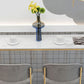 Moderner Bartisch mit weißer Kunstmarmorplatte, Bistro-Bartisch