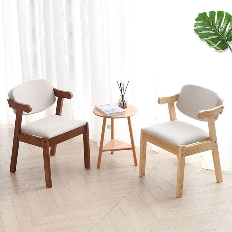 Traditional Wood Dining Arm Chair Open Back Single Dining Side Chair for Home Clearhalo ' kitchen&dining_furn' 'Dining Chairs' 'Dining Tables & Seating' 'dining_chair' 'furn' 'furn_dining_chair' 'Furniture' 'furniture_dining_chair' 'Kitchen & Dining Furniture' 'kitchen' 1200x1200_da72f28c-6409-4f75-8d09-dd48175ff6b4