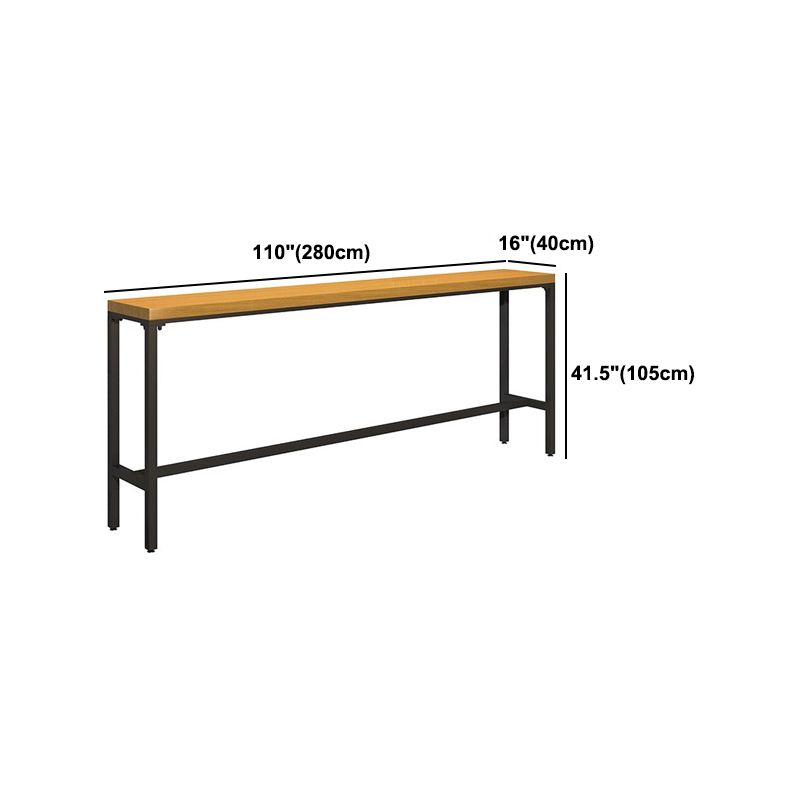 Industrial 1/6/11 Pieces Bar Table Set Rectangle Wood Counter Table with Stools for Cafe Clearhalo 'Bar Furniture' 'furn' 'furn_home_bar_bar_sets' 'Furniture' 'Home Bars & Bar Sets' 'home_bar_bar_sets' 'Kitchen & Dining Furniture' 1200x1200_da745f38-adc9-437e-b1a2-ea52f9b9780f