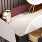 Scrivania per vanity per trucco con top in pietra contemporanea con cassetto in legno