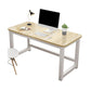 Rectangular Shaped Office Writing Table Wood in Natural with Metal Legs Clearhalo 'furn' 'furn_office_desk' 'Furniture' 'Office Desks' 'Office Furniture' 'office_desk' 1200x1200_da771b43-1a12-4a83-b07f-df3eea1d6326