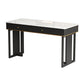 Modern 2-drawer Office Desk Sintered Stone Home Desk with Metal Base Clearhalo 'furn' 'furn_office_desk' 'Furniture' 'Office Desks' 'Office Furniture' 'office_desk' 1200x1200_da77a940-b576-4768-9017-d6e3955db57c