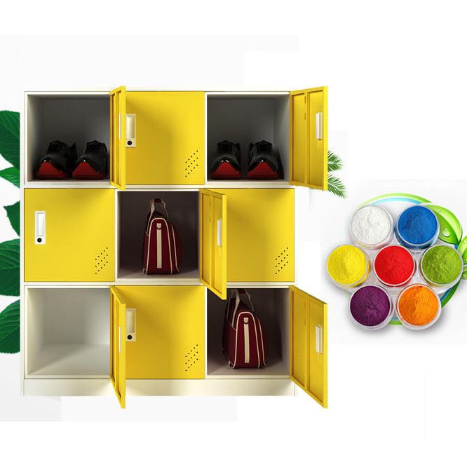 Modern Hinged Storage Cabinet Steel Non-Hanging Wardrobe Armoire