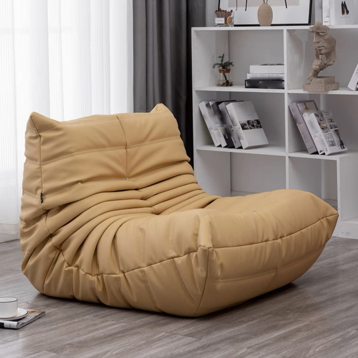 Modern Style Handless Imitation Leather Cushioned Parsons Chair Clearhalo 'Accent Chairs' 'accent_chairs' 'Chairs & Seating' 'furn' 'furn_accent_chairs' 'Furniture' 'Living Room Furniture' 1200x1200_da7a272b-5570-4180-9aab-10255812ad2f