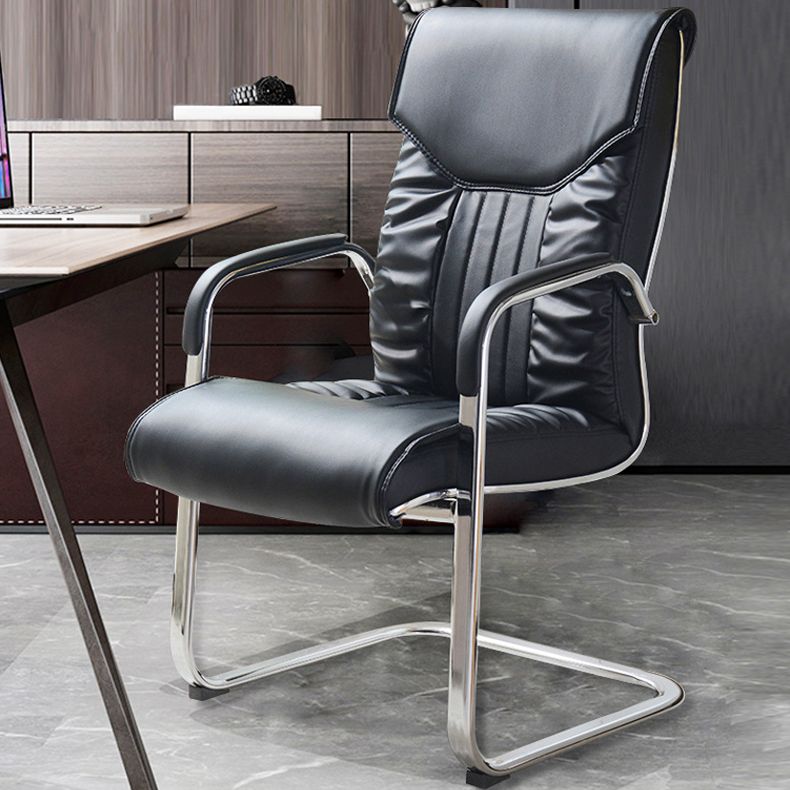 22" Wide Contemporary Executive Chair No Wheels Managers Chair Clearhalo 'furn' 'furn_office_chair' 'Furniture' 'Office Chairs' 'Office Furniture' 'office_chair' 1200x1200_da7ad066-c88c-46b4-b389-def3a37ae071