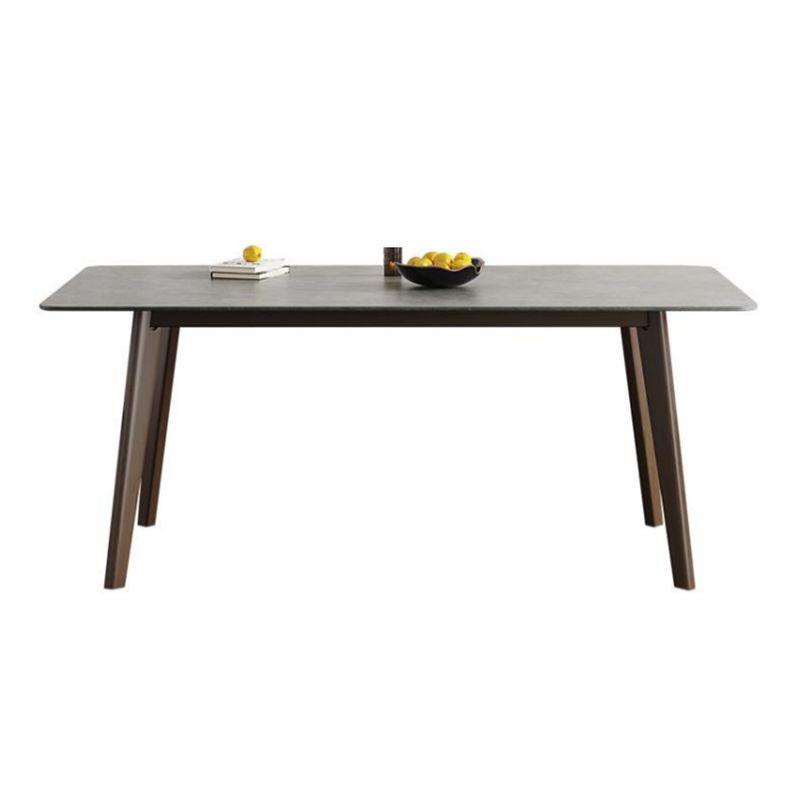 Solid Wood Contemporary Rectangular Dining Table Sintered Stone Top Table with 4 Legs Clearhalo ' dining_table' 'Dining Tables & Seating' 'Dining Tables' 'furn' 'furn_dining_table' 'Furniture' 'furniture_dining_table' 'Kitchen & Dining Furniture' 'kitchen&dining_furn' 'kitchen' 'kitchen_dining_table' 1200x1200_da7ad3fe-f2b5-4a92-aef5-18d0d18361eb