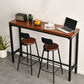 Solid Wood Top Bar Counter Industrial Rectangle Bar Counter with Trestle Base Clearhalo 'Bar Furniture' 'Bar Tables' 'bar_tables' 'furn' 'furn_bar_tables' 'Furniture' 'furniture_bar_tables' 'Kitchen & Dining Furniture' 1200x1200_da7bbc8e-031c-4079-99ab-6cf0091b60bc