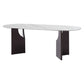 Modern Indoor Wood Table for Restaurant Oval Dining Table with Double Pedestal Base Clearhalo ' dining_table' 'Dining Tables & Seating' 'Dining Tables' 'furn' 'furn_dining_table' 'Furniture' 'furniture_dining_table' 'Kitchen & Dining Furniture' 'kitchen&dining_furn' 'kitchen' 'kitchen_dining_table' 1200x1200_da7c1d8c-8bc6-4a4e-ba4e-2c5bdcdf8388