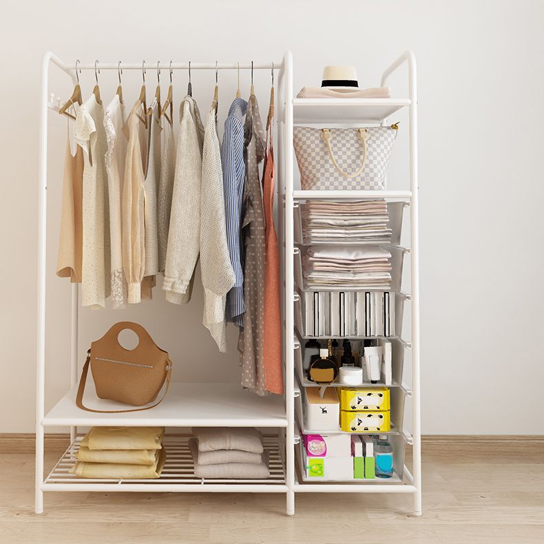 Contemporary Metal Wardrobe Cloth Rod Included Wardrobe Closet for Bedroom Clearhalo 'Armoires & Wardrobes' 'armoires_wardrobes' 'Bedroom Furniture' 'furn' 'furn_armoires_wardrobes' 'Furniture' 1200x1200_da7d0e1b-41fe-4b46-a819-b2bd0a754d75