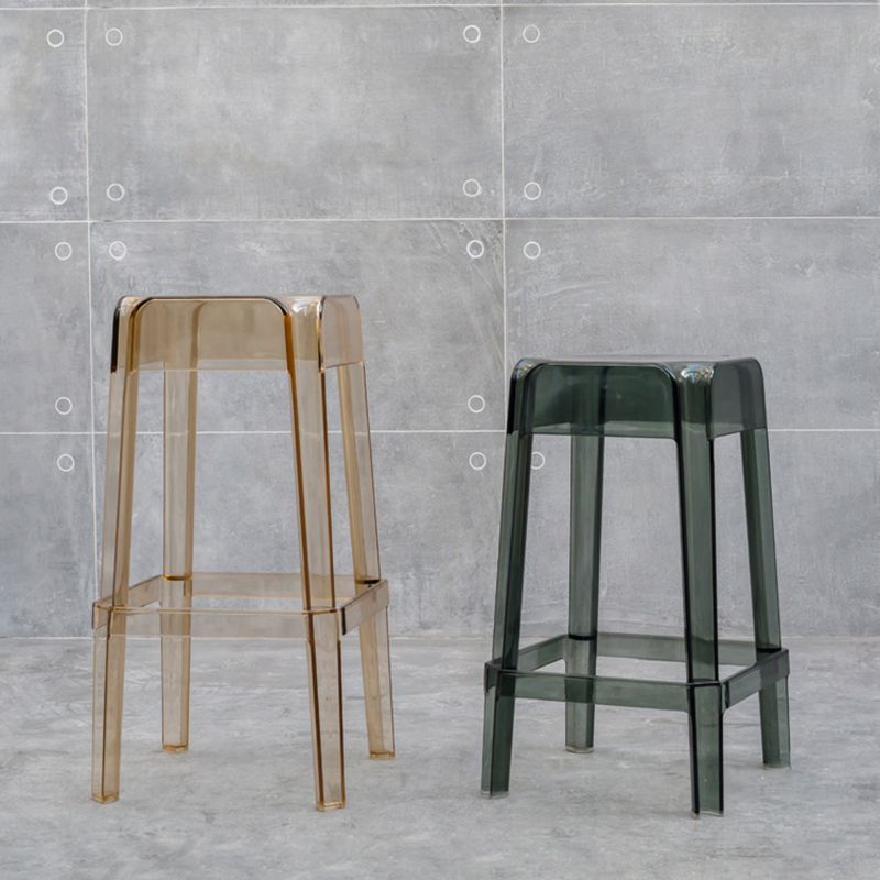 Modern Backless Plastic Bar Stool Footrest Square Stack-able Indoor Stool Clearhalo 'Bar Furniture' 'Bar Stools' 'bar_stools' 'furn' 'furn_bar_stools' 'furniture_bar_stools' 'Kitchen & Dining Furniture' 'kitchen&dining_furn' 'kitchen' 'kitchen_furn' Furniture' 1200x1200_da7d254b-9420-42e3-b034-15f98419e133