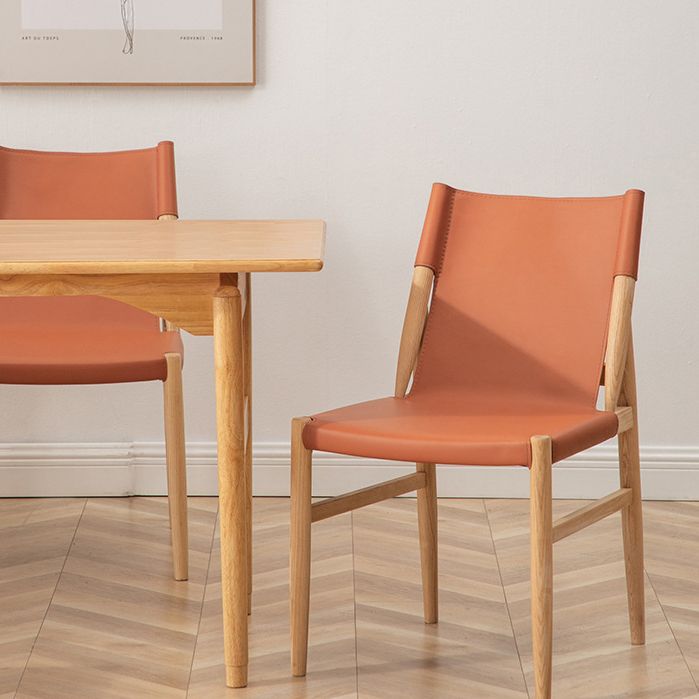 Chaise latéral rembourrée rembourrée contemporain