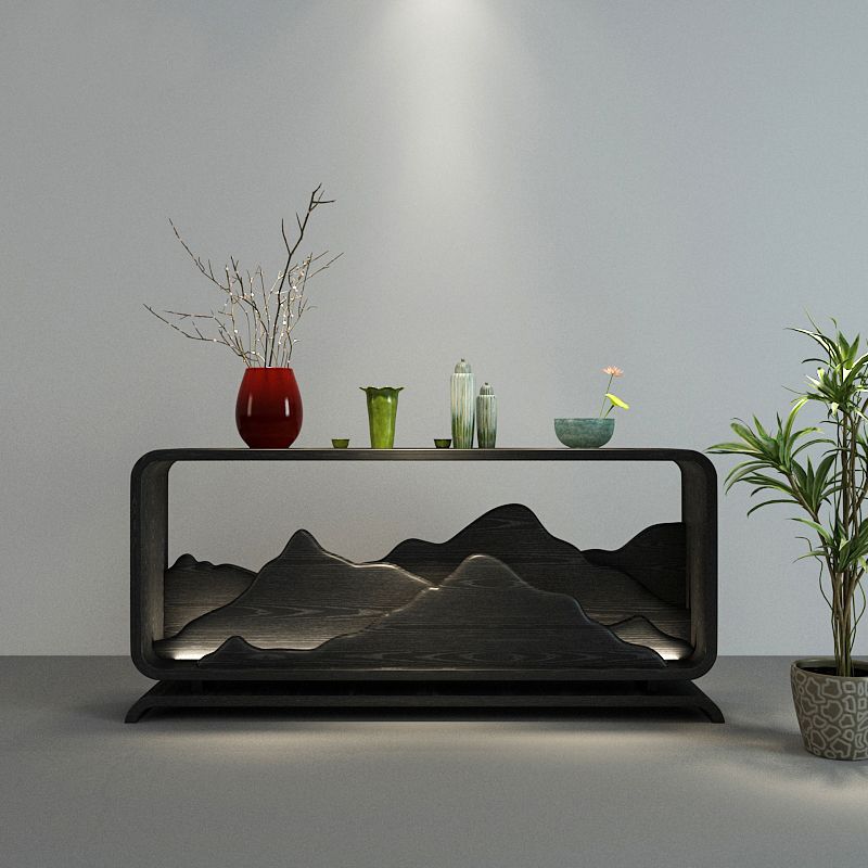 Tavolo della console contemporanea a forma di rettangolo