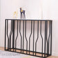 Modern Rectangle Console Table 1- Shelf 33.46" Tall End Table for Hall