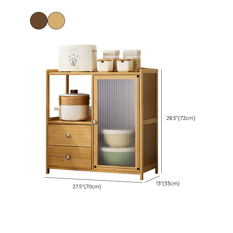 Modern Porte acriliche Dining Server Scheda in legno con archiviazione aperta