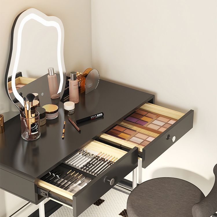 Contemporary Makeup Vanity Desk Storage Box Makeup Vanity Set with Drawers