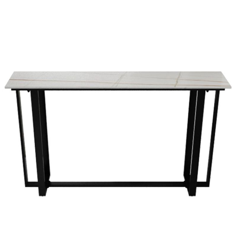 Modern Rectangle Hall/Pub Table Stone Bistro Bar Height Cocktail Table Clearhalo 'Bar Furniture' 'Bar Tables' 'bar_tables' 'furn' 'furn_bar_tables' 'Furniture' 'furniture_bar_tables' 'Kitchen & Dining Furniture' 1200x1200_da827adb-fc66-4df3-b08a-0f43a56cf0e3