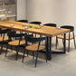 Solid Wood Dining Table Industrial Rectangle Dining Table with Black Frame Clearhalo ' dining_table' 'Dining Tables & Seating' 'Dining Tables' 'furn' 'furn_dining_table' 'Furniture' 'furniture_dining_table' 'Kitchen & Dining Furniture' 'kitchen&dining_furn' 'kitchen' 'kitchen_dining_table' 1200x1200_da84245a-5f09-4551-ae5a-33cadab68655