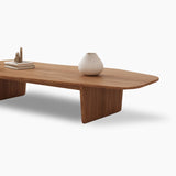 Solid Wood Coffee Table Free-Form Modern Cocktail Table with 2 Legs Clearhalo 'Coffee & Accent Tables' 'Coffee Tables' 'coffee_tables' 'furn' 'furn_coffee_tables' 'Furniture' 'Living Room Furniture' 1200x1200_da854dfc-2aa9-4729-9298-bc9a8555dfae