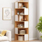 Modern Engineered Wood Bookcase Multi Shelves Closed Back Bookshelf