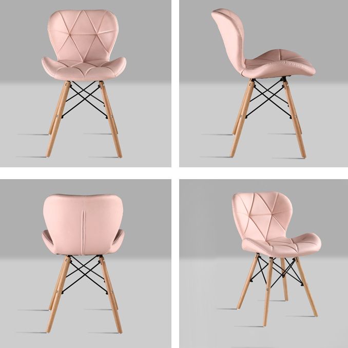 Modern Style Wood Chairs Set Wingback Side Kitchen Dining Chair (Set of 4) Clearhalo ' kitchen&dining_furn' 'Dining Chairs' 'Dining Tables & Seating' 'dining_chair' 'Furniture' 'furniture_dining_chair' 'Kitchen & Dining Furniture' 'kitchen' 1200x1200_da873cfe-9e79-409b-9a6d-58e1416f4ae4