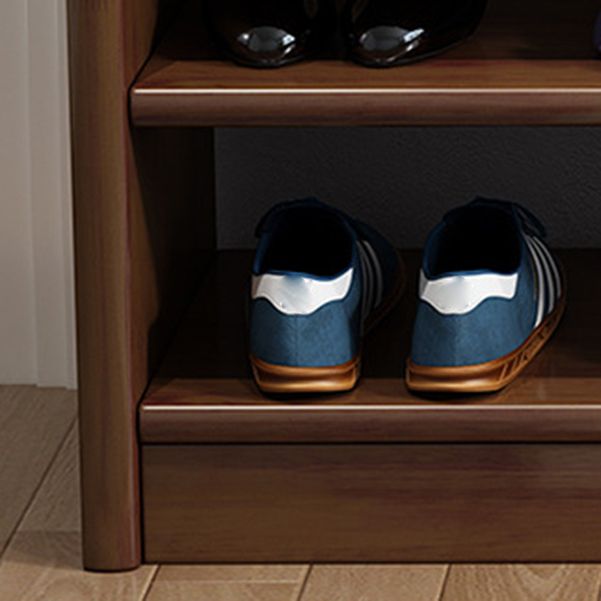 Mid-Century Modern Seating Bench Rubberwood Shoe Storage Rectangle Entryway Bench Clearhalo 'Benches' 'Chairs & Seating' 'furn' 'furn_benches' 'Furniture' 'Living Room Furniture' 1200x1200_da874a77-1954-4493-af0b-1051c0c913ec