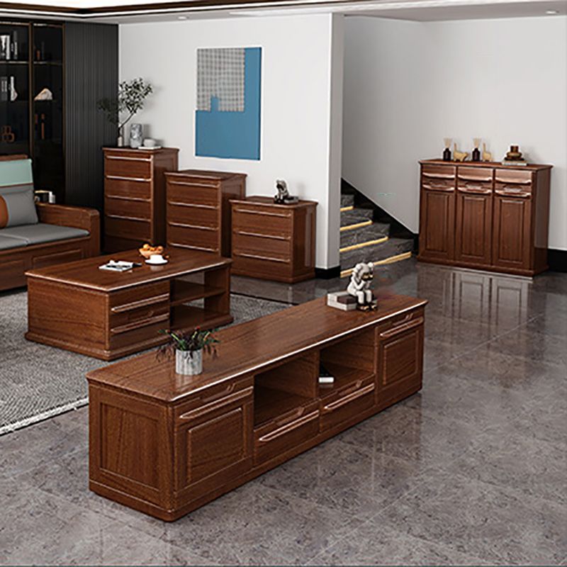 Brown 29.13" Wide Accent Chest Mid-Century Modern Wood Accent Chest Clearhalo 'Cabinets & Chests' 'cabinets_chests' 'furn' 'furn_cabinets_chests' 'Furniture' 'Living Room Furniture' 1200x1200_da88b741-1b42-4abb-8b55-c2c27af3a1b2